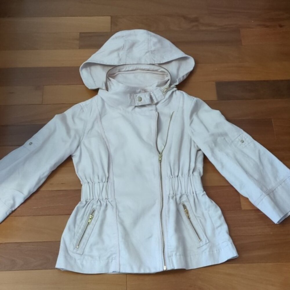 French Connection Pink Hooded Light Utility Jacket